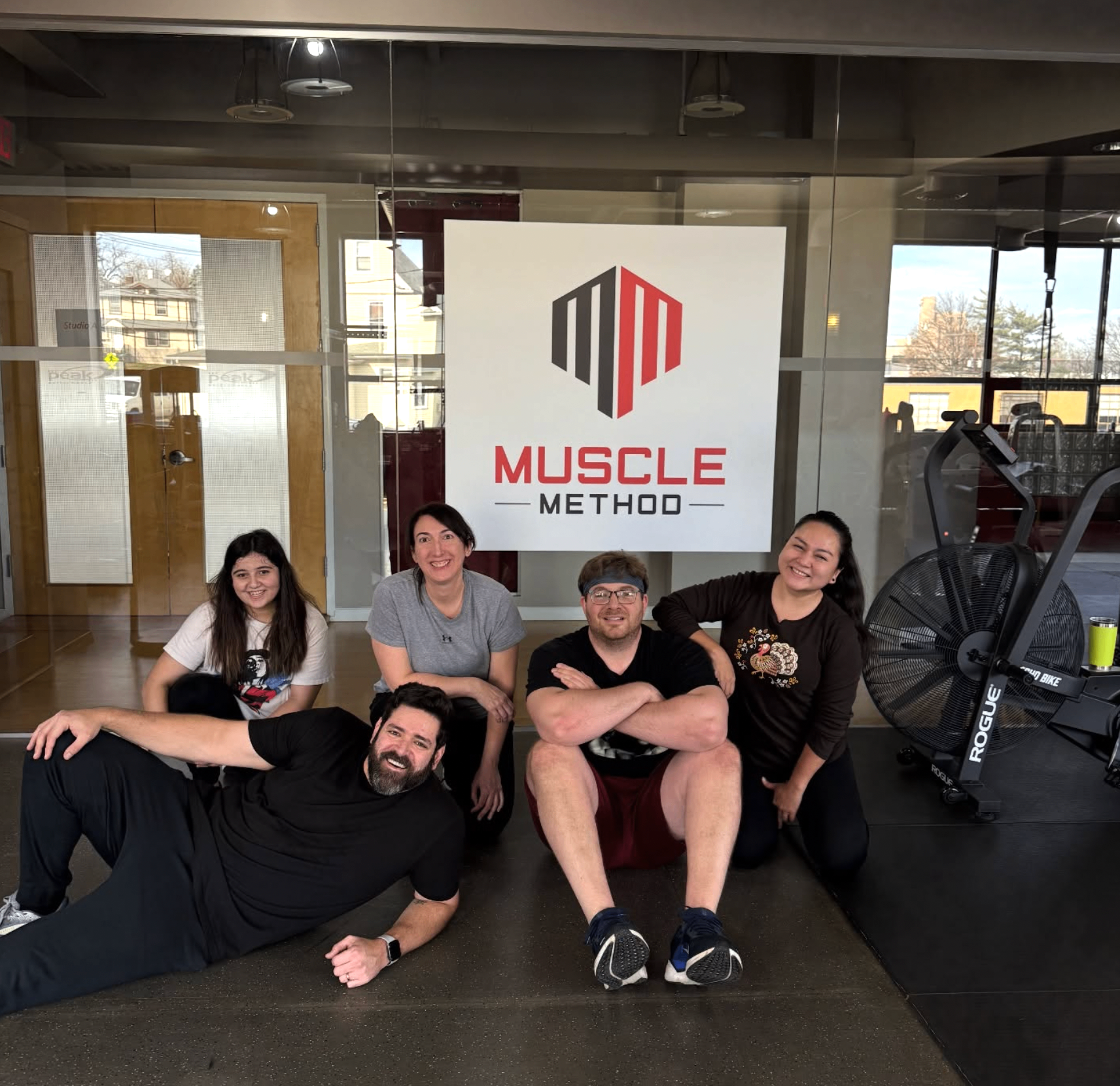 The Muscle Method team and members in the Ridgefield studio